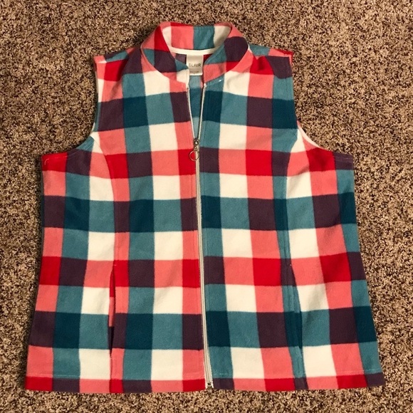 Blair Jackets & Blazers - Vintage Blair patchwork fleece vest 3/$18